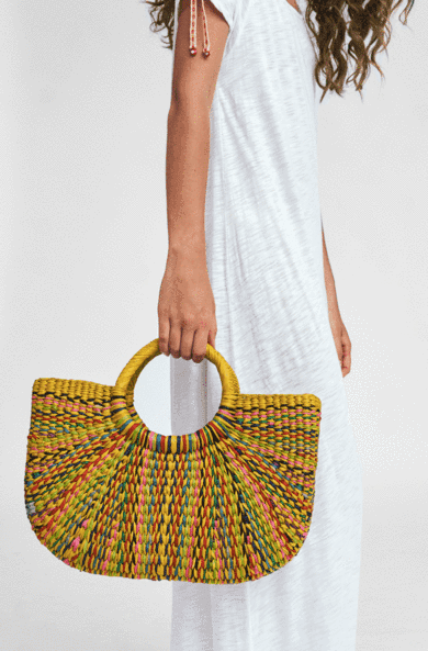 соломенная плетеная сумка