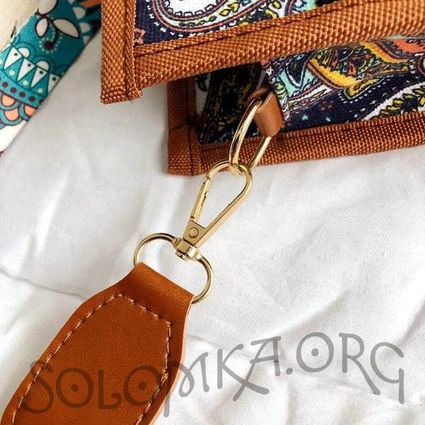 Плетена солом'яна сумка-клатч жіноча