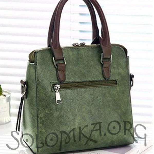 Дизайнерська жіноча сумка вінтаж з екокожі
