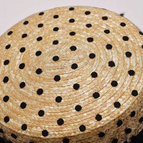 Дитячий солом'яний капелюшок із фатіновою сіточкою 