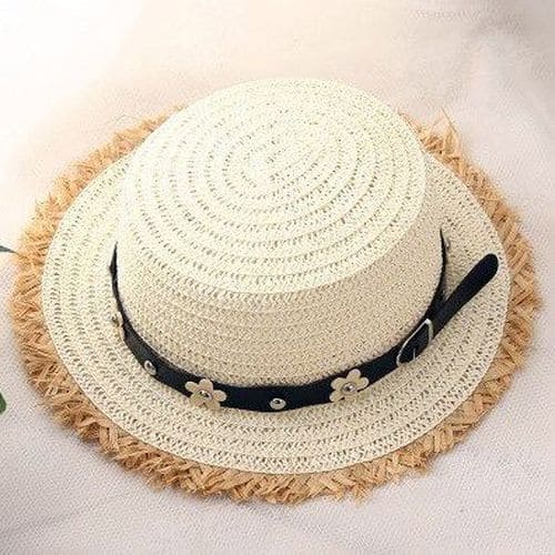 Літній капелюх із бахромою та ремінцем 